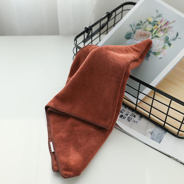 30X30 см Полотенце из микрофибры, домашнее полотенце для ванной комнаты, однотонное быстросохнущее полотенце для волос, женское полотенце для рук, впитывающее полотенце для лица