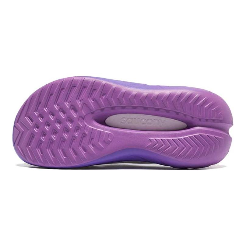 SAUCONY Cradle 2 Удобные Универсальные Земля Галактика Антифрикционные Амортизирующие Шлепанцы Унисекс Белый Фиолетовый S28903-13
