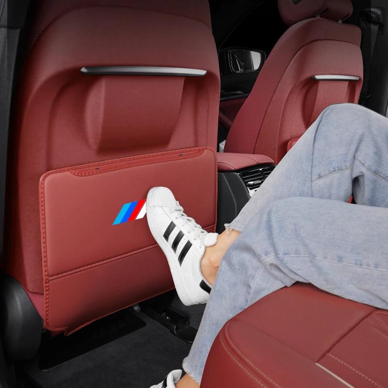 Защита спинки сиденья автомобиля Накладка против ударов Сумка для хранения на заднем сиденье BMW M X1 X3 X4 X5 E36 E39 E46 E60 E53 E70 E90 E91 E92 F10 F20 F30