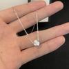 Женское роскошное подвесное ожерелье с камнем «Кошачий глаз» Осень/Зима - Универсальная цепочка на ключицу и для свитера