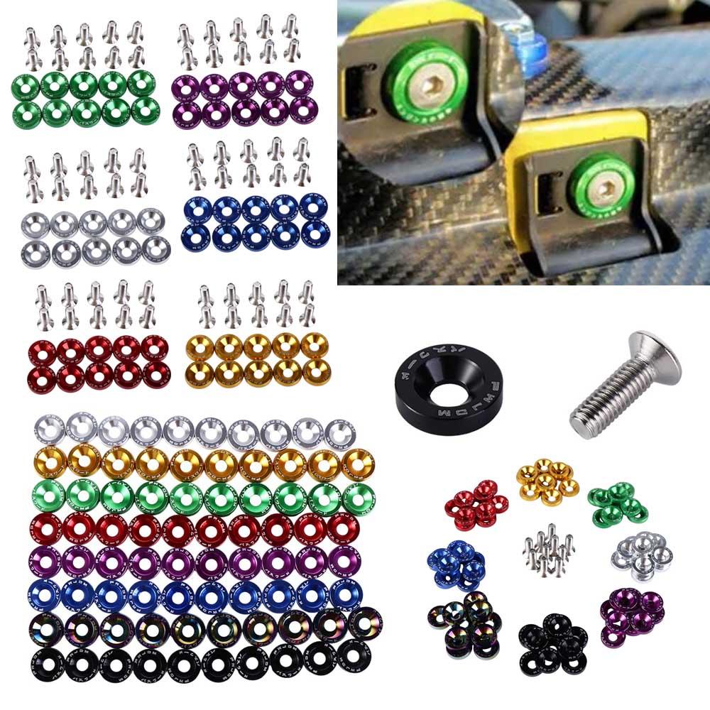styling Car Fasteners Bumper License Plate Bolts JDM Washer Car Modified Washer Car Modified Bolts
