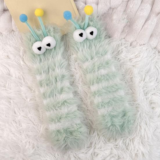 Funny Fuzzy Socks Cute Cartoon Fluffy Slipper Socks Women Men Warm Plush Crew Socks for Indoor Wear Sleep Holidays Birthdays Gift