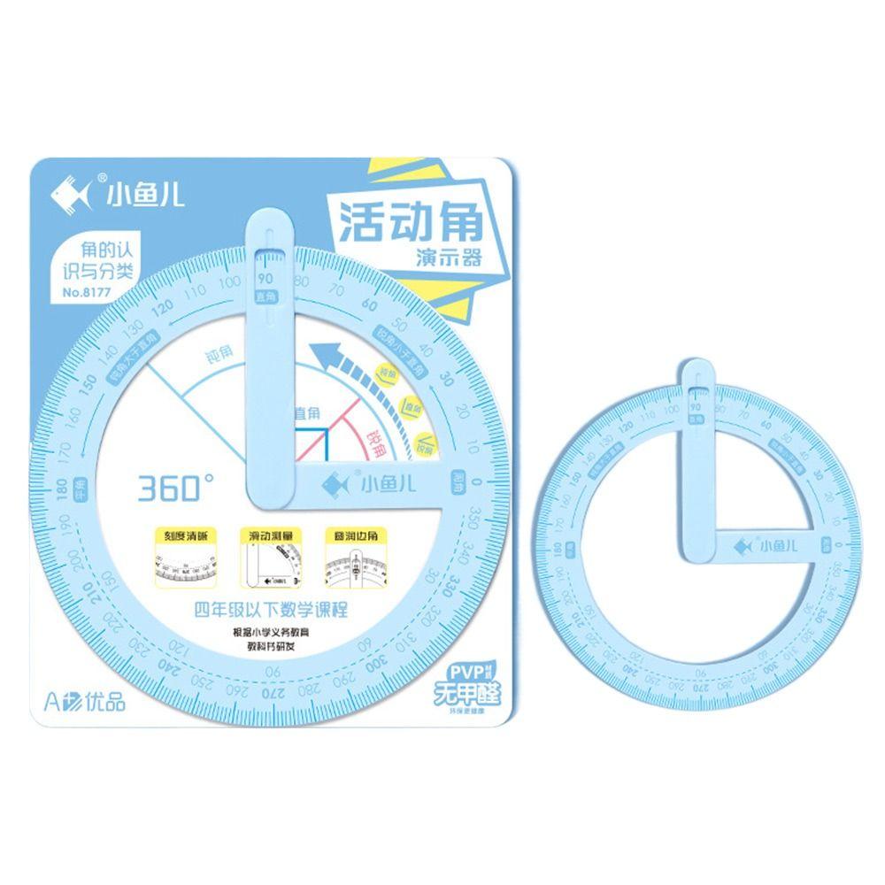 Пластиковый транспортир-указатель 360 градусов, искатель угла поворота, креативная линейка для занятий, студенты