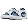 Jordan 1 Low Se Серый футбол, Белый, Красный для зала, Полуночный синий Женские Jordan FZ8778-044