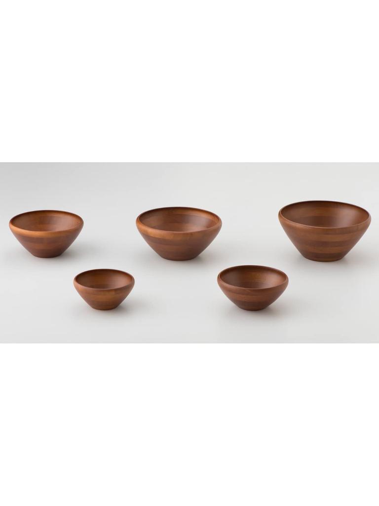 Swanson Shoji Salad with a Warm Wooden Feel and a Stylish Design That Blends Seamlessly Into Any Dining Bowl, Rubberwood, Brown, Medium, Table,