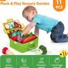 Montessori Sensory Cloth Toy  Fruit Vegetable Carrot Harvest Garden Plants Plush Toy Fine Motor Skills Early Education