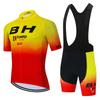 Mens MTB Cycling Jersey Shorts Set Breathable Quick-Dry Mountain Bike Apparel Outdoor Riding