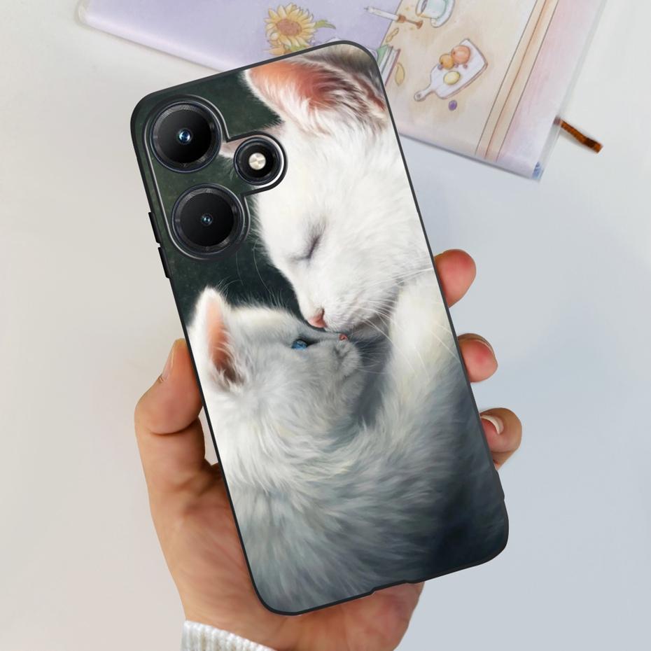 Чехол для телефона Infinix Hot 30i 30 Play NFC Красивый Цветок Бабочка Расписной Мягкий Силиконовый Чехол Для Infinix Hot30 30Play Hot30i