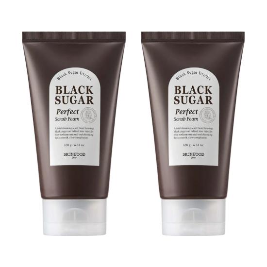 [SKINFOOD] Пенка-скраб с черным сахаром Perfect Scrub Foam 180 г Выбор Olive Young