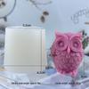 Силиконовая форма 3D Сова для изготовления свечей, гипсовых украшений, камней-аромадиффузоров или изделий из эпоксидной смолы своими руками