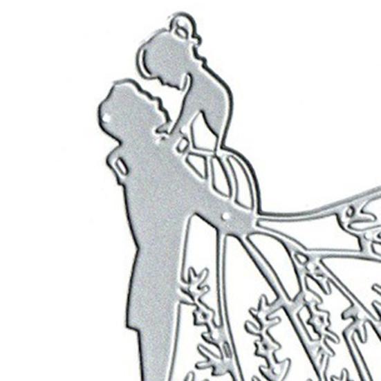 Yousheng День святого Валентина Пара Металлические режущие штампы DIY Искусства Ремесла Скрапбукинг Свадебная Открытка Украшение Углеродистая сталь Шаблоны для тиснения