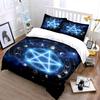 Glowing pentagram with moons. Bedding sets Duvet cover sets Duvet covers Pillowcases(1 * Duvet Cover 2 * Pillowcases without duvet insert)