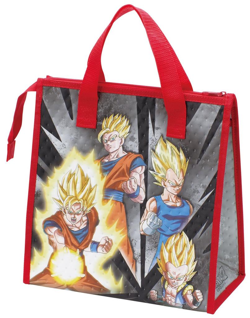 Skater Dragon Ball Z Insulated Lunch Bag Non Woven Cooler Bag 26.5x27cm Kids Lunch Tote Thermal Storage Bag FBC1-A Anime Character Gift