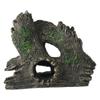 Ornaments Fish Hiding Artificial Resin Wood Hideout Shrimp Shelter Hollow Tree Trunk  Fish Tank