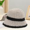 Autumn Winter Knitted Hats Warm Ear Protection Women's Style Japanese Simple Bucket Hat Anti Cold Plush Hat