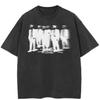 2024 Streetwear Crowd Shadow Graphic Unisex T-Shirt Hipster Summer Short Sleeves T Shirt