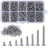 400pcs Self Tapping Wood Screws Set M2 Phillips Flat Head Sheet Metal Screw Self Tapping Screws Assortment Kit