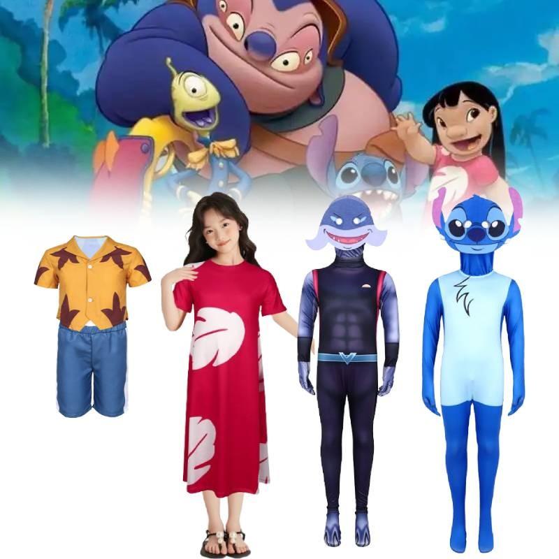Disney Lilo Stitch Kids Costume For Cosplay Events In Premium Milk Silk Fabric