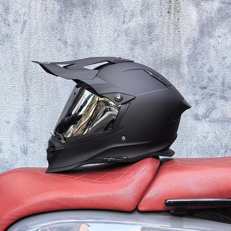 LVS Взрослый шлем для мотокросса фулфейс кросс-шлем с 800 внедорожными шлемами, сертификация DOT, двойной визор, в комплекте