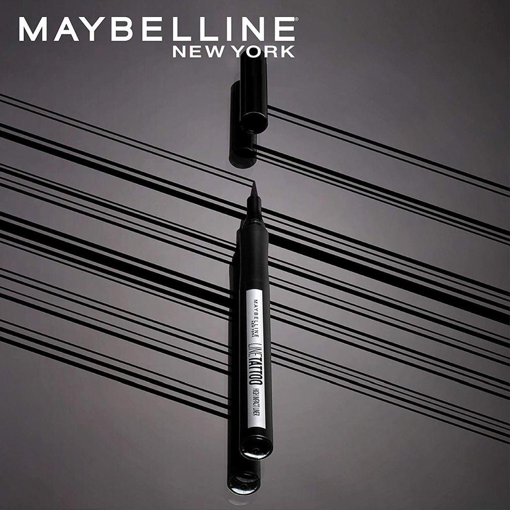 MAYBELLINE NEW YORK Подводка для глаз Line Tattoo High Impact Liner Black, матовый финиш, 1 г