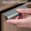 Aluminum Zinc Zinc Alloy nvisible Cabinet Handles Arc Design Cabinet Arc Design  Kitchen Cabinet