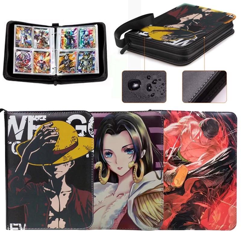 2x2 900pcs Cards Holder Anime Luffy ACE Zoro Game Binder Card Holder Zipper Album Book Capacity R SR TGR GP Collectibles Folder Kids