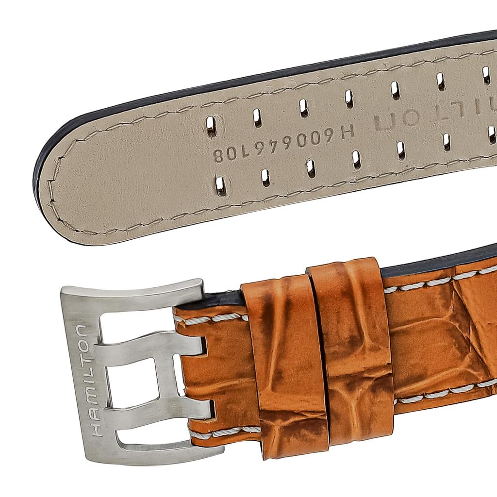 Khaki Aviation Pilot Day Date Auto Gray Dial Stainless Steel Sapphire Glass Automatic Winding 42MM Swiss Watch Brand H64615585 Brown [Hamilton] Men's