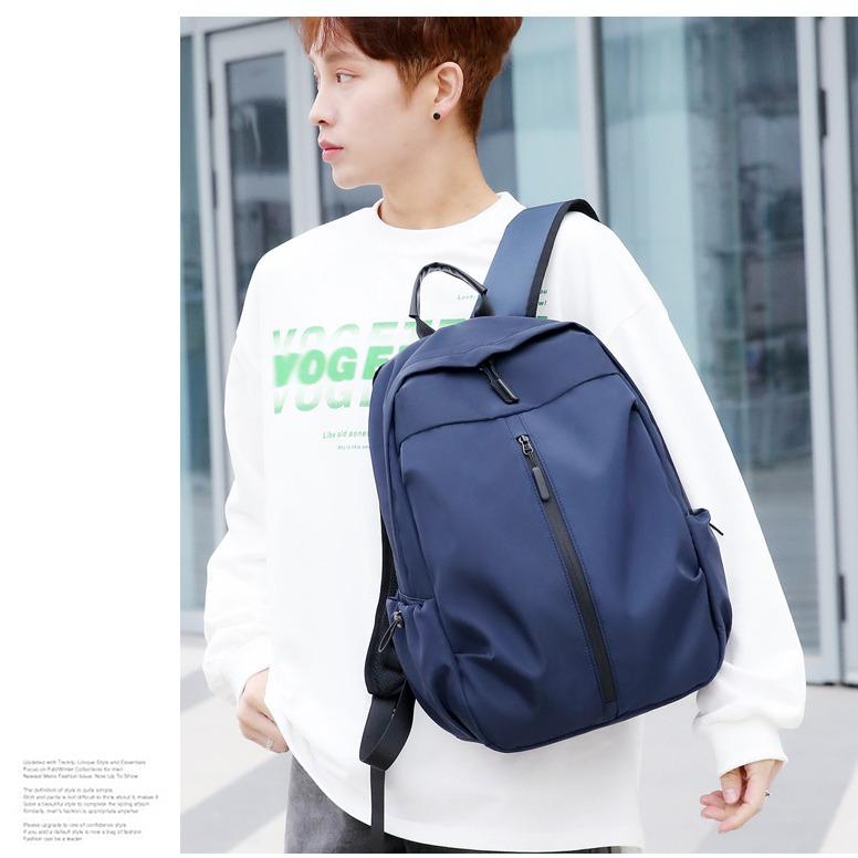 Модный мужской рюкзак, большой вместимости, легкая и водонепроницаемая дорожная сумка, повседневный и простой школьный рюкзак для бизнеса