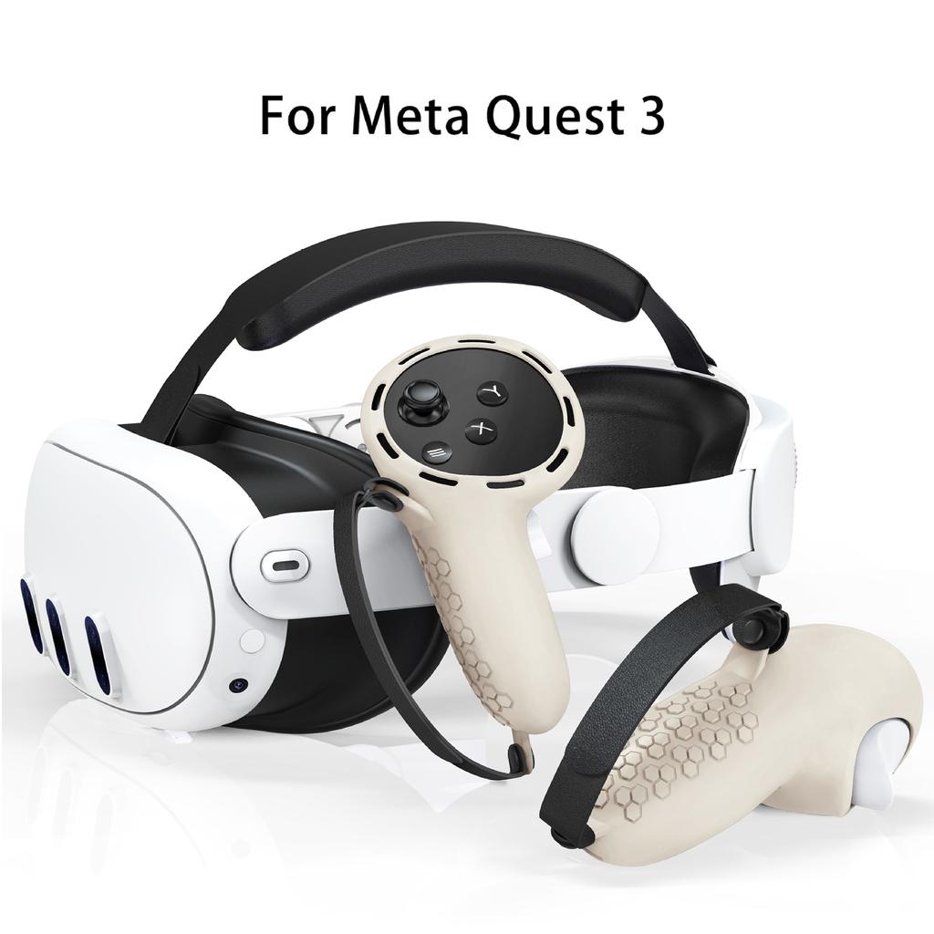 Силиконовый защитный чехол для Quest3 VR Touches, ручка контроллера, игровые контроллеры, удобная ручка, аксессуары VR