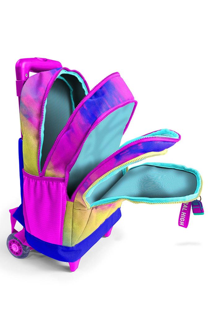 Школьный рюкзак с тремя отделениями Coral High Kids с разноцветным батиковым узором 23957