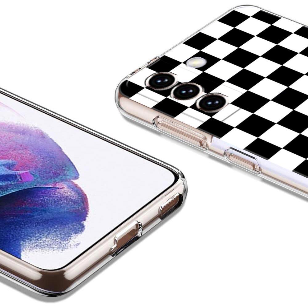 Клетчатый чехол для телефона Samsung Galaxy S23 Ultra S22 5G S20 S21 FE 5G S10E S9 S8 S10 Plus Мягкий прозрачный чехол