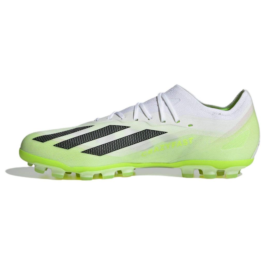 Adidas X Crazyfast.1 Round Toe Lace-Up AG (Rubber Short Stud) Non-Slip Soccer Shoes Unisex Soccer Shoes Green IF0161