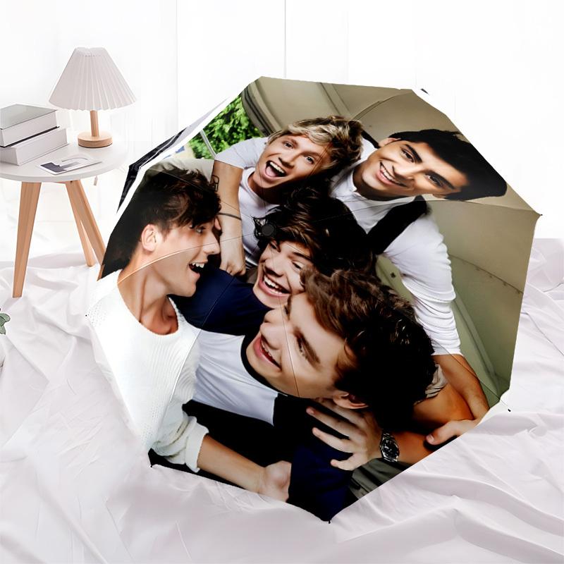 1 шт. Музыкальная группа One Direction Автоматический складной портативный зонт с 8 ребрами для женщин/мужчин, Всесезонное использование a0901113