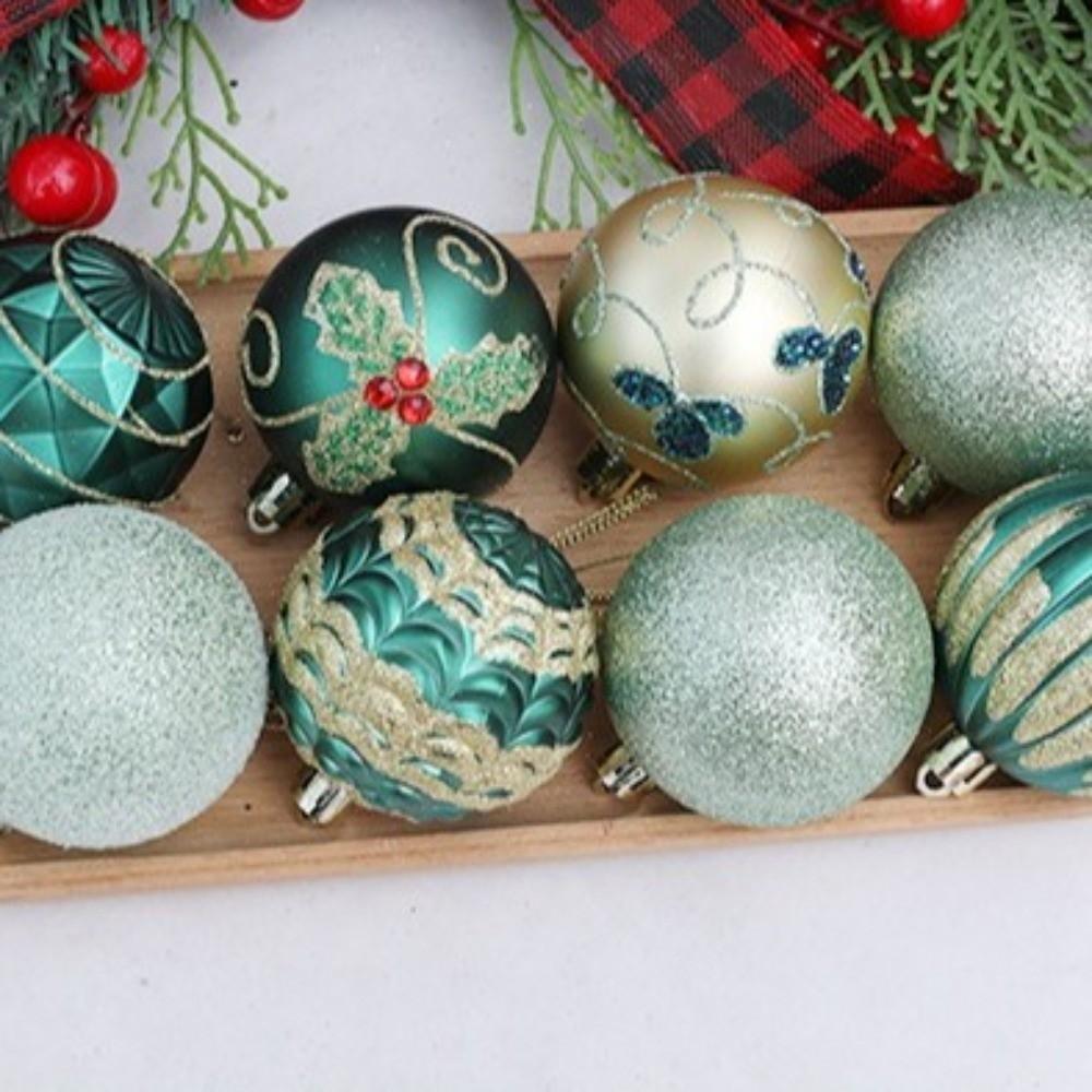 Гальванизированный Рождественский Подвесной Шар Небьющийся Украшение для Рождественской Елки Фотореквизит