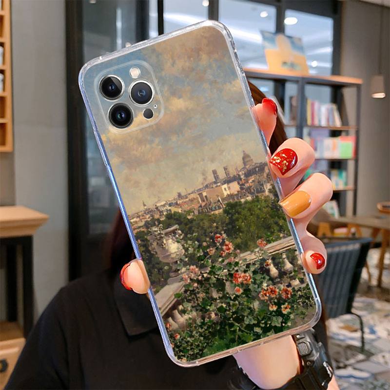 Чехол для телефона с рисунком в стиле живописи эпохи Возрождения для iPhone 14 13 12 Mini 11 Pro XS Max X XR SE 6 7 8 Plus Мягкий силиконовый чехол