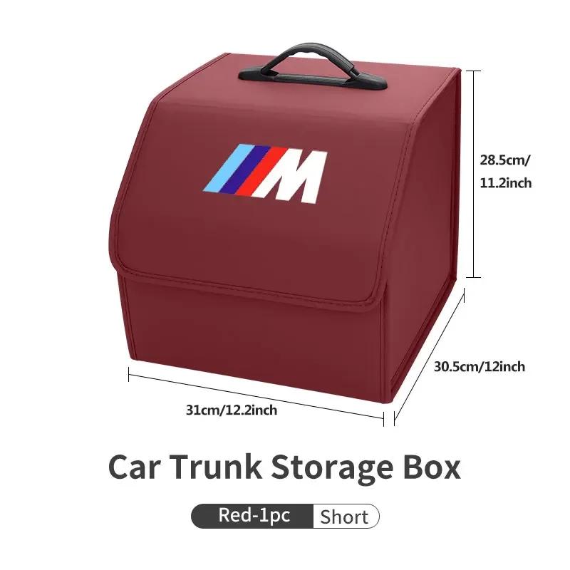 XJBN1 Car Sticker New For BMW Car Trunk Organizer Box Tailbox Stowing Tidying Storage Bag Accessories For BMW E70 E91 E30 G30 E53 M3 M