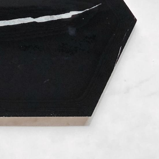 Anti-Scratch Smooth Surface Universal Marble Pattern Hexagon Marble Tea Cup Pad Tea Pad