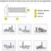 C 100-240V Digital Display Counted Automatic Screw Arrangement Feeding Machine 1-5MM Adjustable Track Industrial Screw Feeder