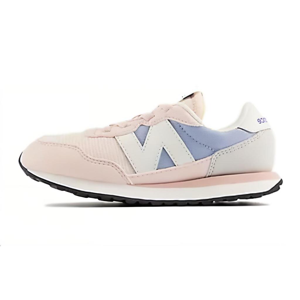 New Balance Nb 237 Шнуровка-резинка Удобные Универсальные Прочные Легкие Низкие Кроссовки для Бега Детские Кроссовки для Бега Розовый Синий PH237TK