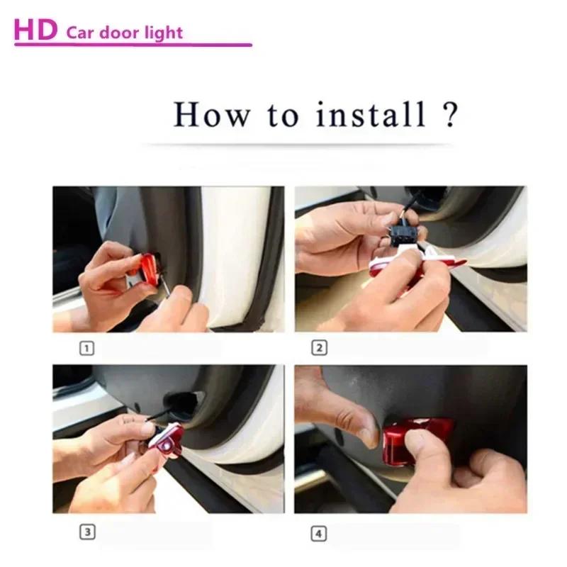 ZDVK6 2Pcs Car Door Welcome Light Logo for Skoda VRS Logo Octavia A5 MKII 2006 2007 2008-2013 Ghost Shadow Projector Lamp Accessories