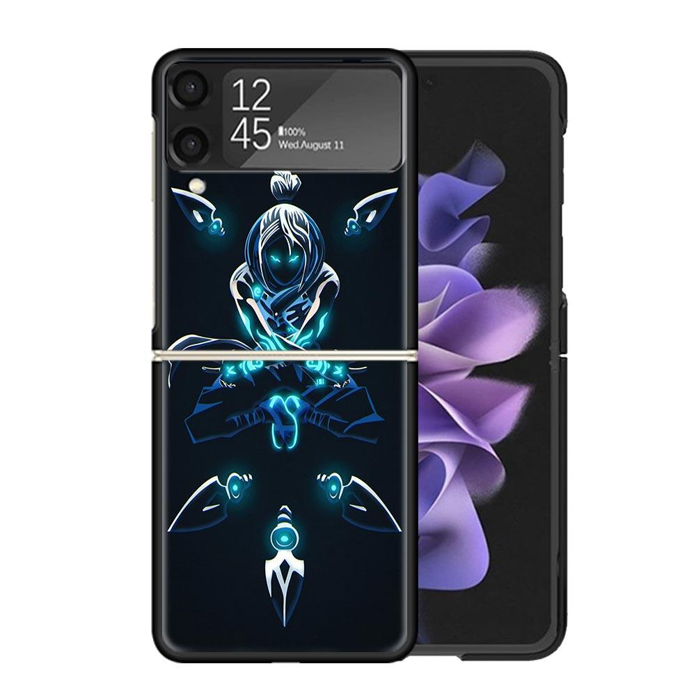 Valorant Jett Clear Phone Case For Samsung Z Flip 7 6 5 4 3 Galaxy ZFlip7 ZFlip6 ZFlip5 ZFlip4 ZFlip3 5G Print Cover Z Flip 7 6