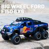 Масштаб 1/28 Ford Raptor F150, литая под давлением модель автомобиля, игрушечный автомобиль с откатным механизмом, звуком и светом для детей, коллекция подарков для мальчиков и девочек
