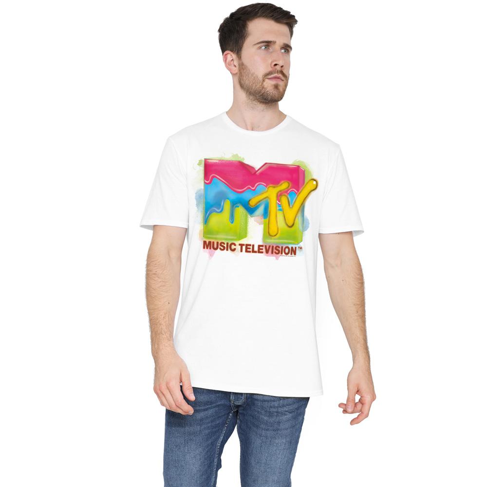 MTV Mens Paint Logo T-Shirt