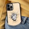 Мягкий чехол для телефона с рисунком сердца для iPhone 17 Air 16e Pro max 15 Pro 13 14 Plus 11 12 MagSafe Магнитный Coque