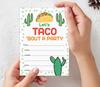 Inkdotpot Набор из 30 приглашений на вечеринку Taco Bout, приглашения на вечеринку в стиле фиеста, приглашения для заполнения с конвертами