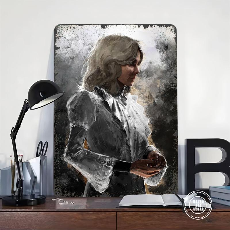 Aline Concept Art Printed Poster Customized Wall Art Retro Vintage Metal Tin Signs for Aesthetic Room Decor Men Bar Accessories