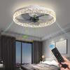 Home Ceiling Fan Led Lighting Modern Dimmable Remote Control Ceiling Fans Living Room AC Variable Frequency Fan Ceiling Lamp