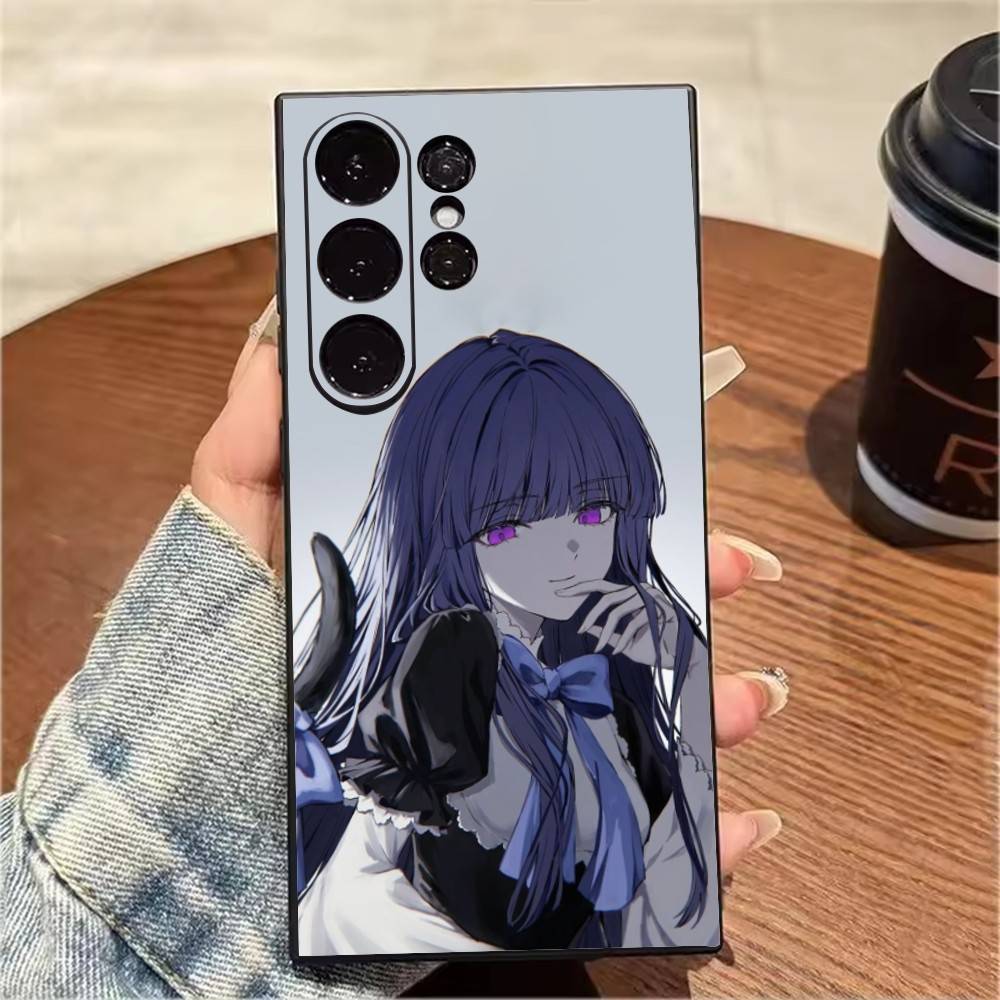 Чехол для телефона Manga U-UminekoS W-When They Cry для Samsung S25,S24,S21,S22,S23,S20,Ultra,S26,Plus,Fe,Note,5G Черный