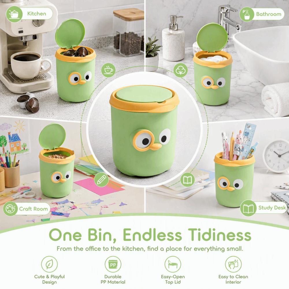 Storage Organizer Desktop Trash Can With Lid Desktop Waste Basket Mini Storage Organizer Desk