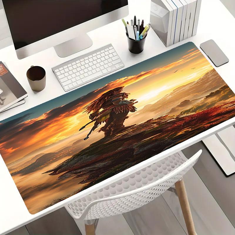 Horizon Theme Mouse Pad, Non Slip Rubber Base, Multifunctional Office & Home Decor, Perfect for Workspace Personalization.